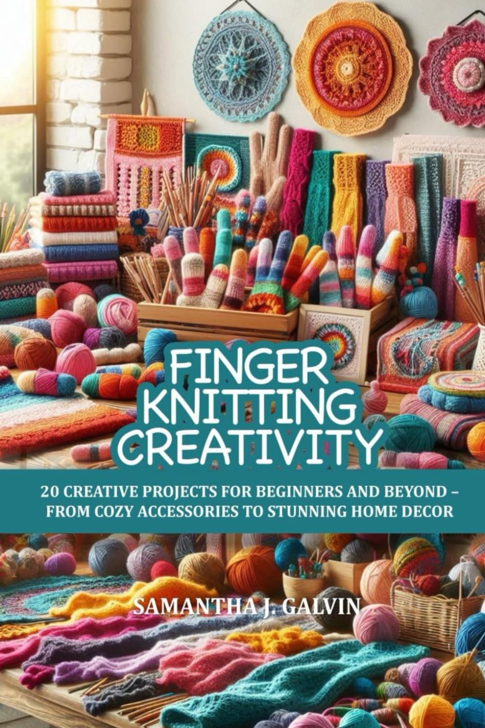 FINGER KNITTING CREATIVITY: 20 CREATIVE PROJECTS FOR BEGINNERS AND BEYOND – FROM COZY ACCESSORIES TO STUNNING HOME DECOR baixar livro de graça