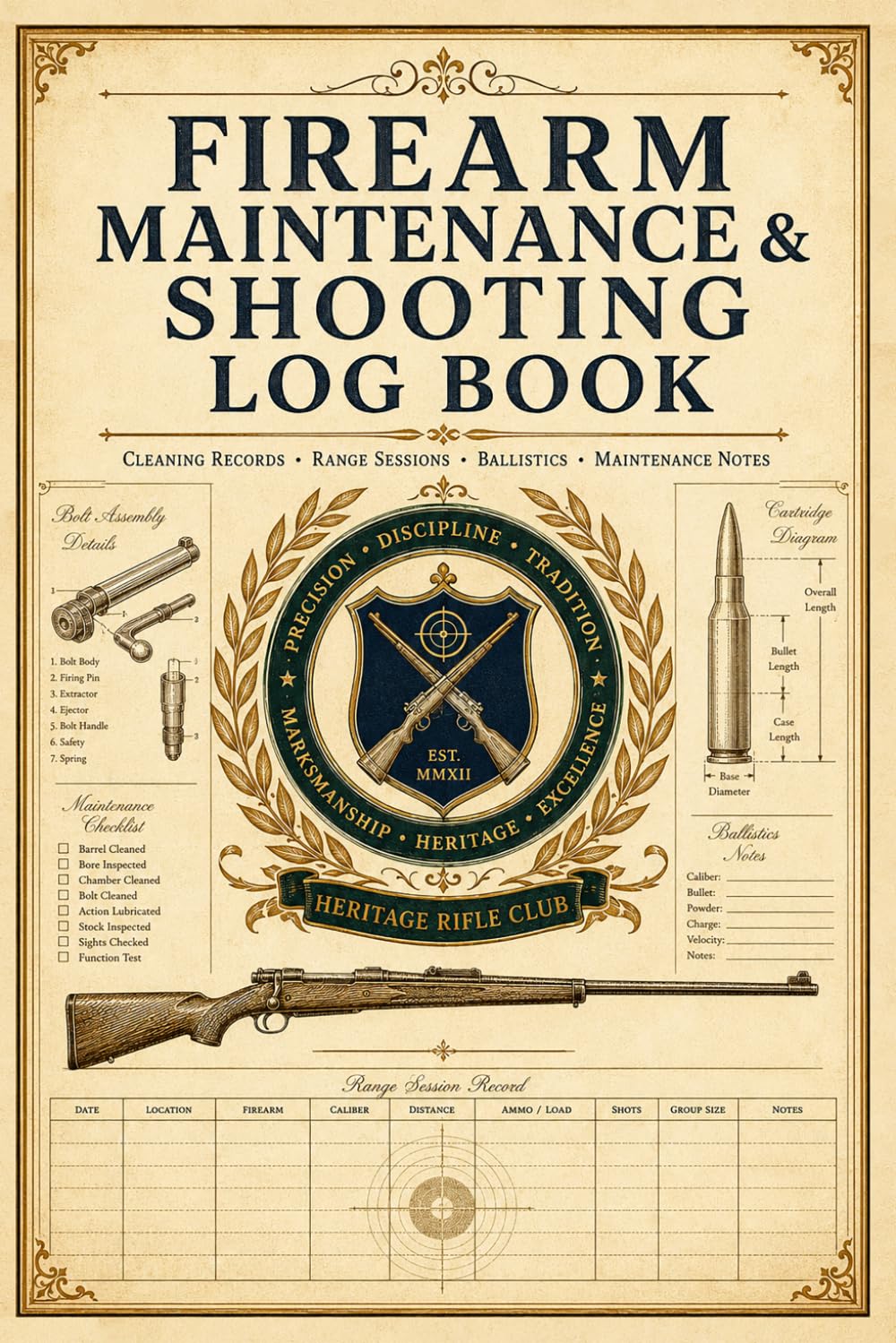 ler totalmente Firearm Maintenance & Shooting Log Book: All-in-One Tracker for Cleaning Records, Range Sessions, Ammo Use & Performance Notes