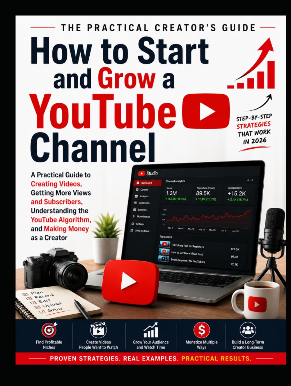 How To Start And Grow a YouTube Channel: A Practical Guide to Creating Videos, Getting More Views and Subscribers, Understanding the YouTube Algorithm, and Making Money as a Creator baixar o livro de graça