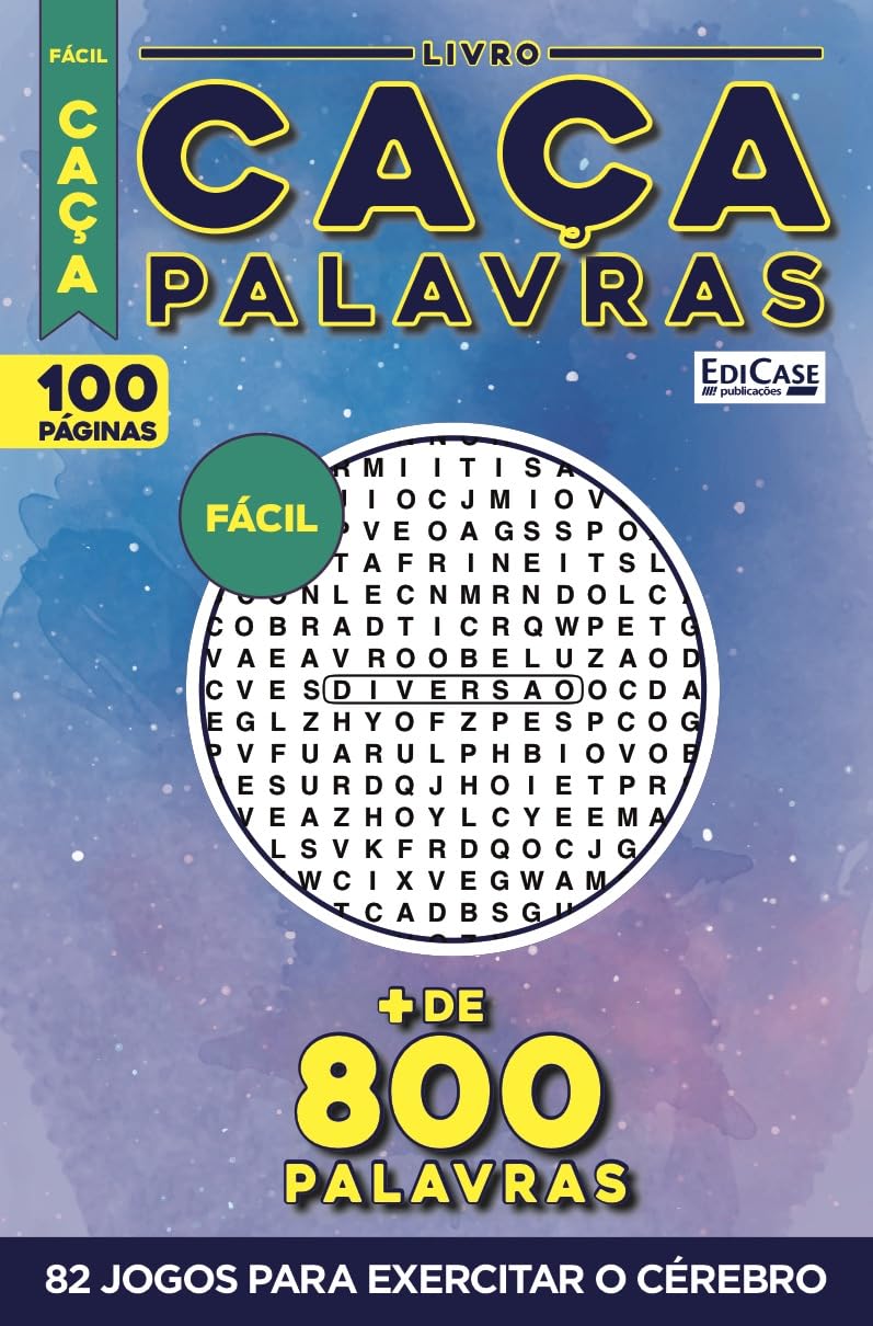 Livro Caça-Palavras 50: Nível Fácil - 82 jogos para exercitar o cérebro baixar livro de graça