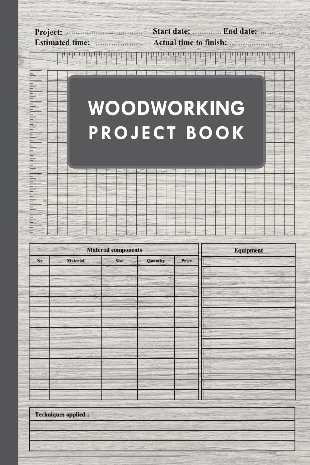 ler totalmente Woodworking Project Book: A Simple Project Planner, Tracker, and Record Book for Woodworking and DIY Projects