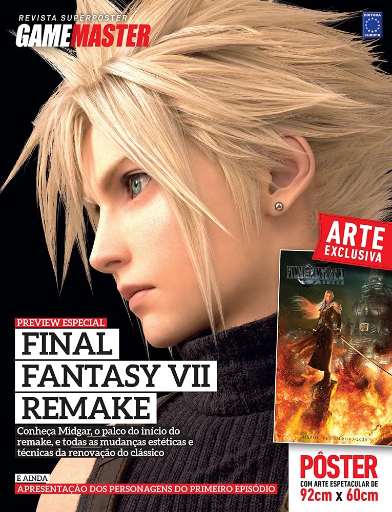 ler totalmente Final Fantasy VII Remake Preview - Superpôster Game Master: Revista Superpôster