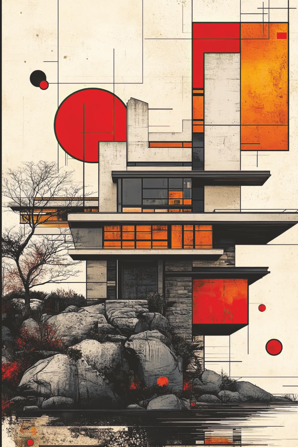 ler totalmente Elegant Journal Notebook with Frank Lloyd Wright-Inspired Cover: 6x9 Ruled Lined Pages | 100 Pages for Writing, Journaling, or Note-Taking | Classic Design for Everyday Use