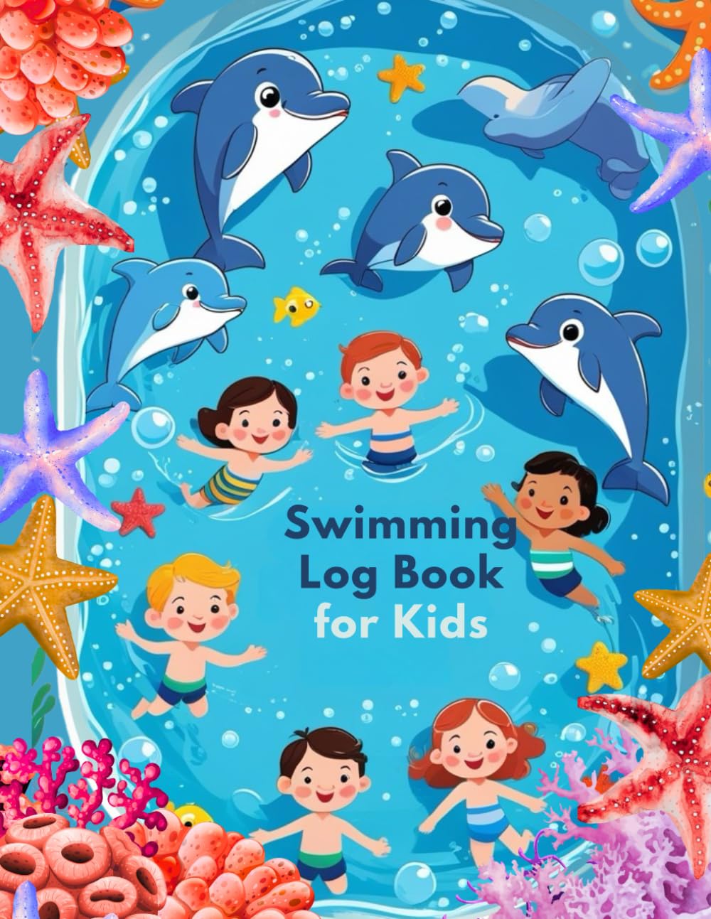 Swimming Log Book For Kids: 120 Pages of Colorful Swim Tracking, Goal Setting & Water Fun for children Ages 6–12