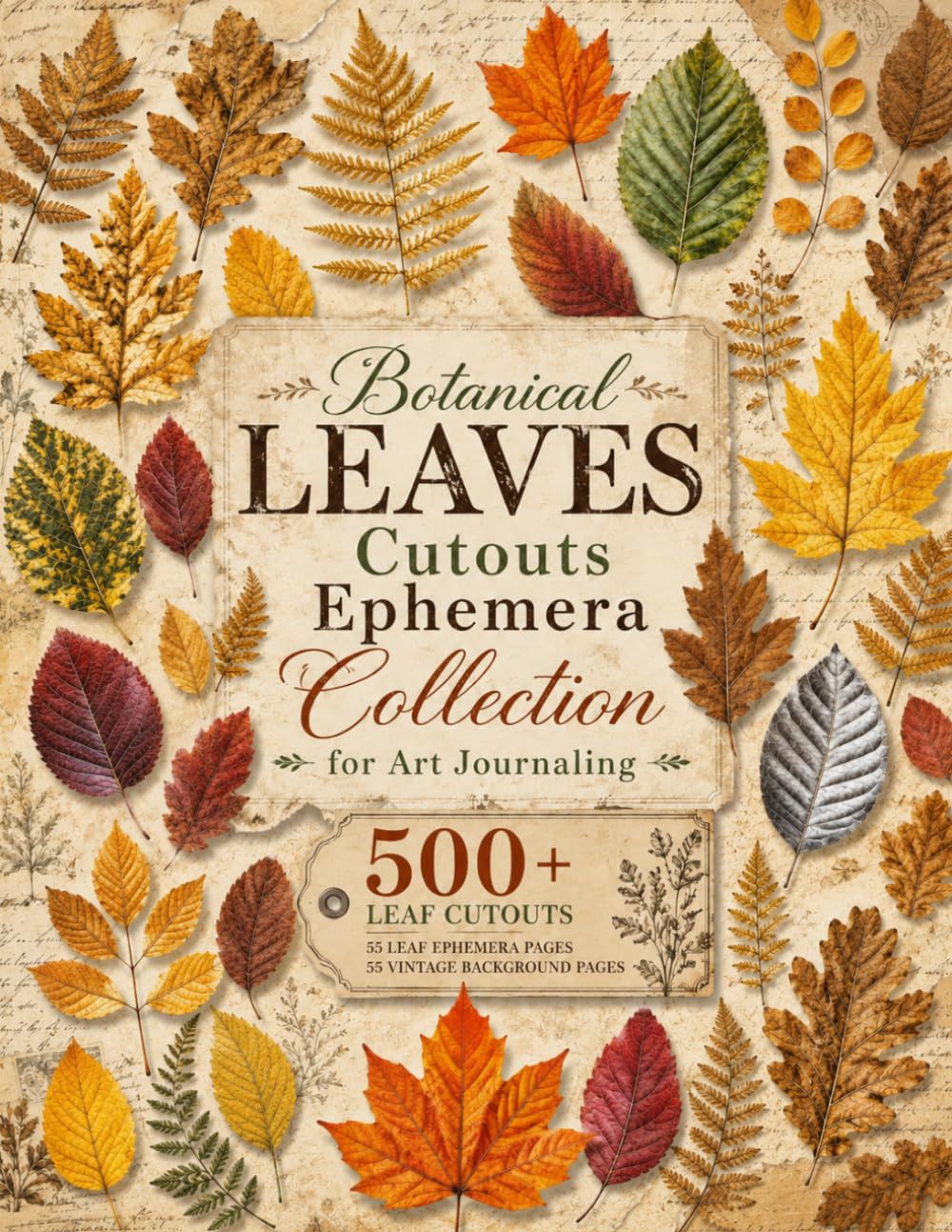 Botanical Leaves Cutouts Ephemera Collection for Art Journaling: 500+ Botanical Leaf Images to Cut Out and Use in Junk Journals, Scrapbooks, Collage Art, Mixed Media & Paper Crafts baixar livro de graça