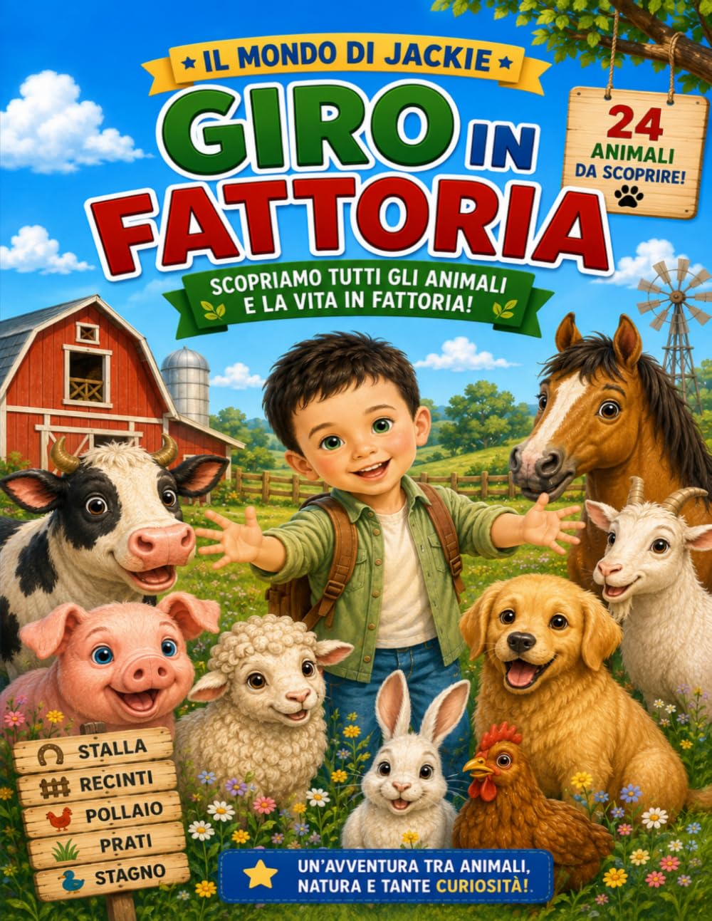 ler totalmente Il Mondo di Jackie – Giro in Fattoria: Scopriamo tutti gli animali e la vita in fattoria! (Italian Edition)