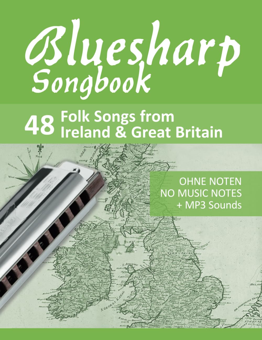 Bluesharp Songbook - 48 Folk Songs from Ireland & Great Britain: Ohne Noten - no music notes + Online Sounds (Bluesharp Songbooks) baixar o livro de graça