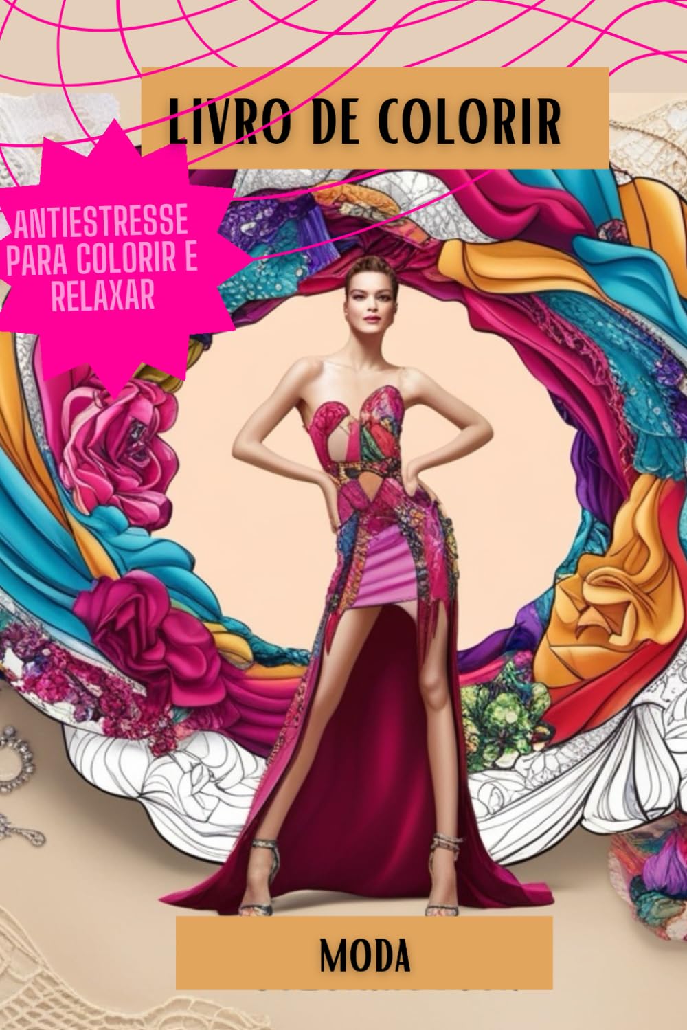 Livro de colorir Moda: Moda para colorir (Portuguese Edition) baixar o livro de graça