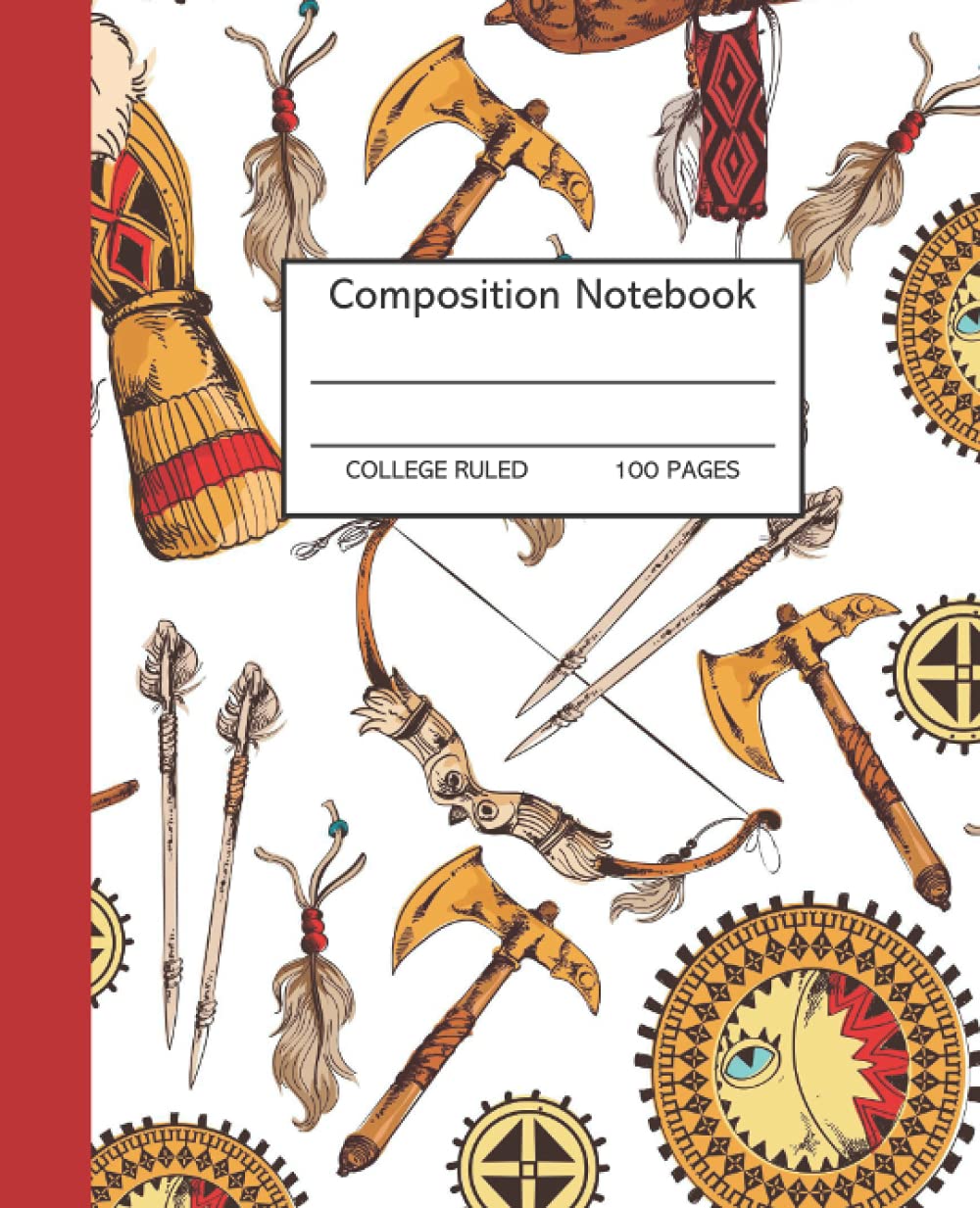 ler totalmente Native Tools Composition Notebook College Ruled: 100 pages 7.5x9.25 Perfect for Home School Office Supplies Gift