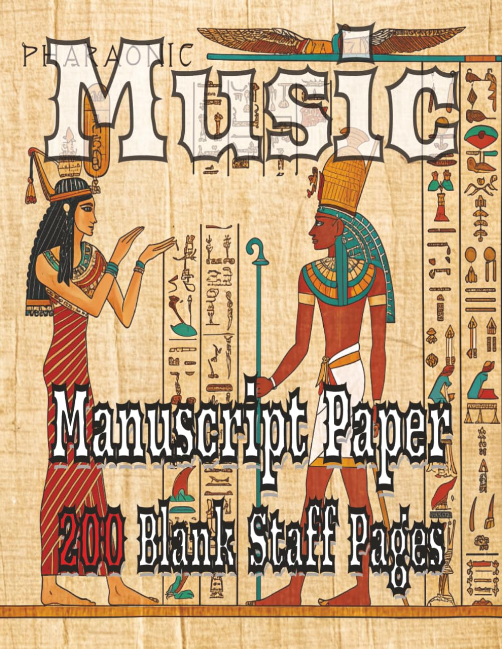 capítulo por capítulo baixar Music Manuscript Paper Pharaonic Notebook: Blank Sheet Music Pharaonic Notebook | Staff Paper Notebook | Staff Manuscript Pad | 200 Pages | 8.5x11 Inches