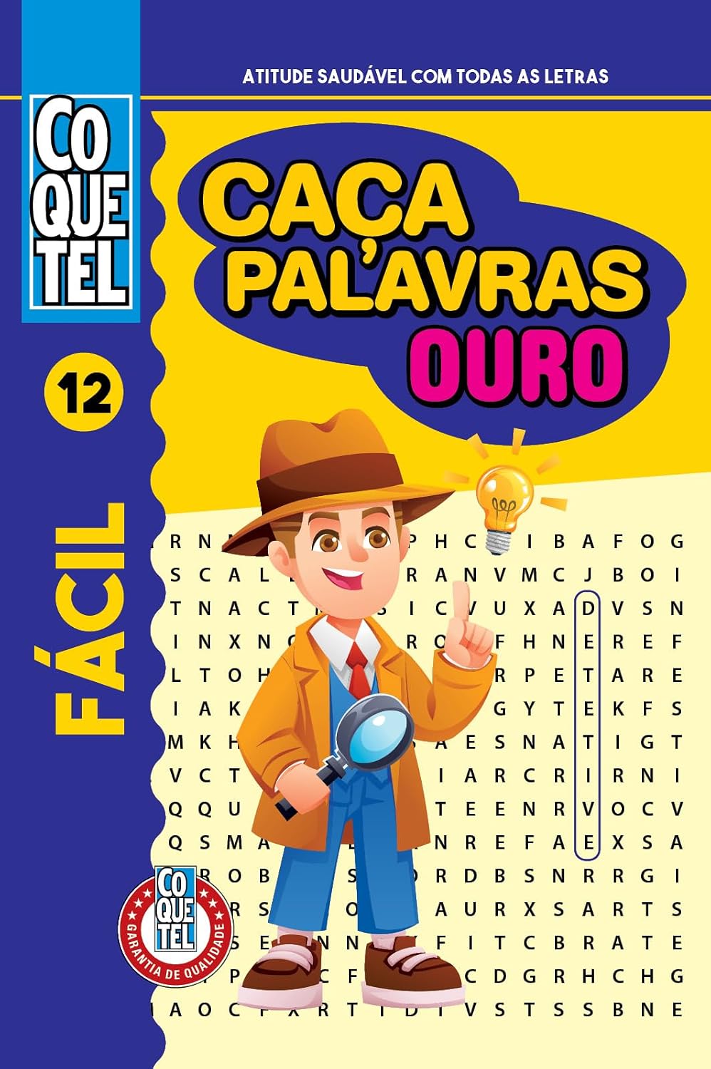 Livro Coquetel Caça-Palavras Ouro 12: Nível fácil