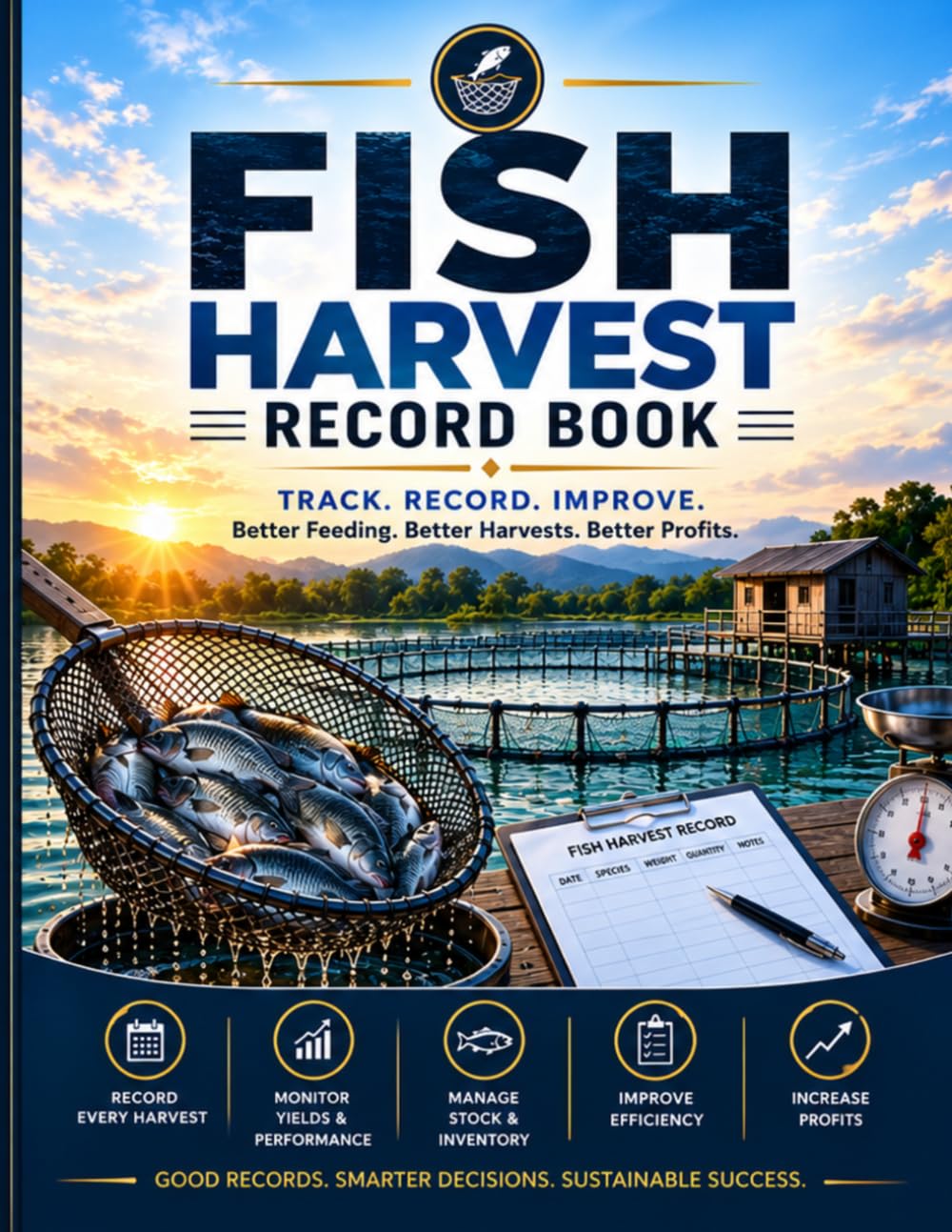 Fish Harvest Record Book: A Practical Logbook for Tracking Fish Harvests, Weights, Stock, Sales, and Farm Production baixar livro de graça
