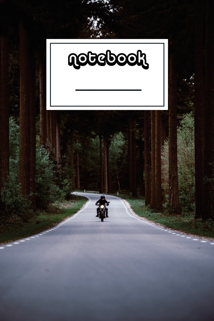 Notebook: Easy Rider on Forest Road Notebook - Beautiful 100-Page College-Ruled Work Book to Write in - Stylish 6 X 9 Lined Journal (Cool Notebooks) baixar o livro de graça