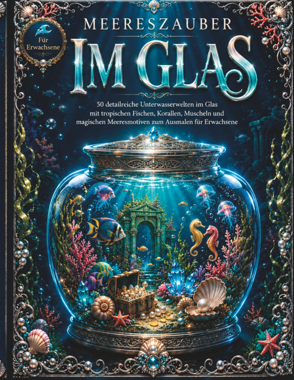 ler totalmente Meereszauber im Glas: 50 detailreiche Unterwasserwelten im Glas mit tropischen Fischen, Seepferdchen, Quallen, Korallen, Muscheln, Perlen und... zum Ausmalen für Erwachsene (German Edition)