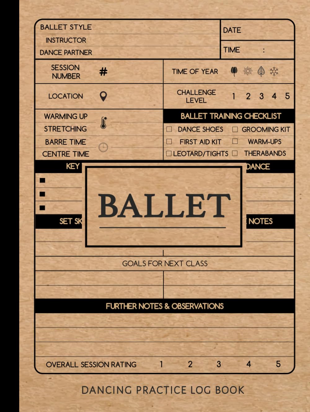 Ballet Dancing Practice Log Book: Ballet Enthusiasts Journal. Track and Detail Every Movement. Ideal for Balletomanes, Beginners, and Professionals baixar o livro de graça