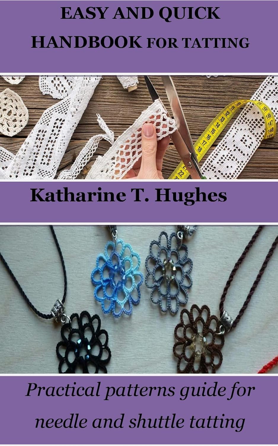 ler totalmente EASY AND QUICK HANDBOOK FOR TATTING: Practical patterns guide for needle and shuttle tatting (English Edition)
