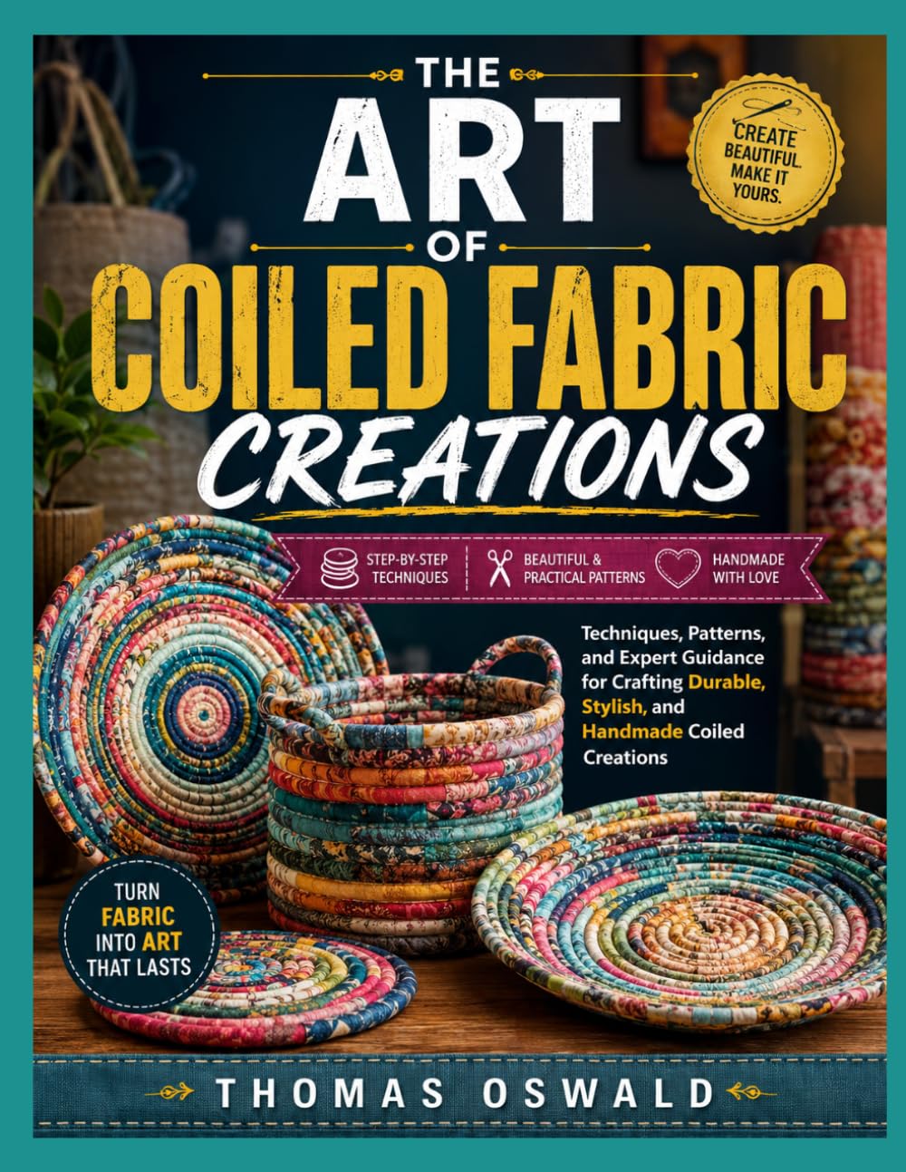 ler totalmente THE ART OF COILED FABRIC CREATIONS: Techniques, Patterns, and Expert Guidance for Crafting Durable, Stylish, and Handmade Coiled Creations