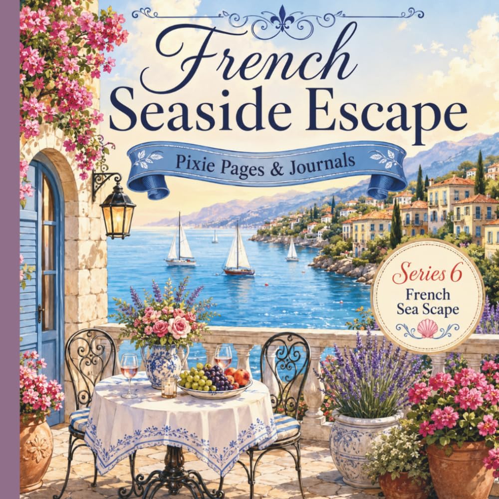 ler totalmente French Seaside Escape Coloring Book: Relaxing Coastal Scenes of Riviera Villages, Harbors, Lighthouses, Seaside Cafés, and Mediterranean Views for Adults and Teens (French Moments to Color)