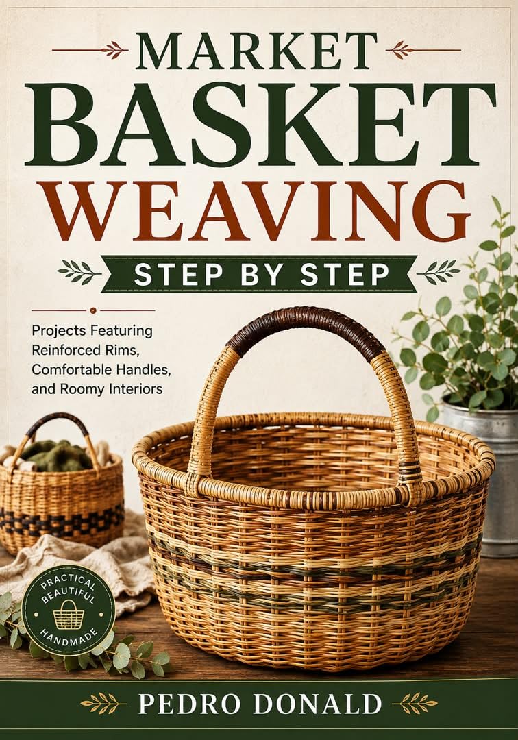 capítulo por capítulo baixar MARKET BASKET WEAVING STEP BY STEP: Projects Featuring Reinforced Rims, Comfortable Handles, and Roomy Interiors (English Edition)