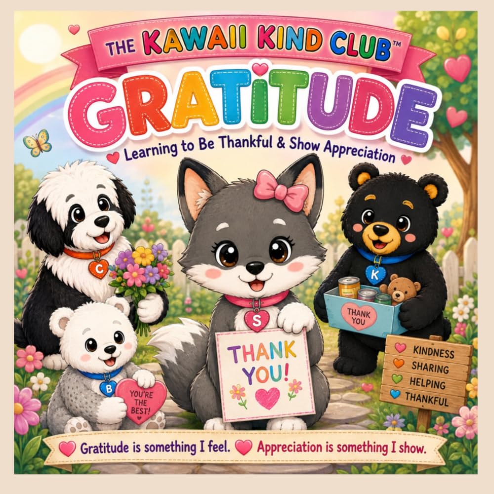 Kawaii Kind Club™ Gratitude: Helping Little Hearts Notice, Appreciate & Show Thankfulness baixar livro de graça