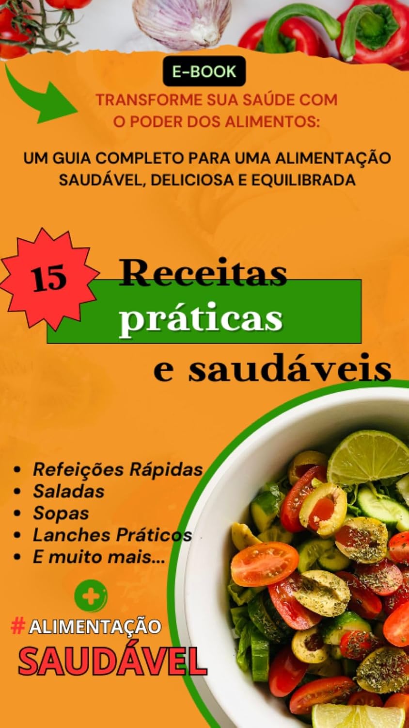 E-BOOK COM 15 RECEITAS PRÁTICAS E SAUDÁVEIS baixar o livro de graça