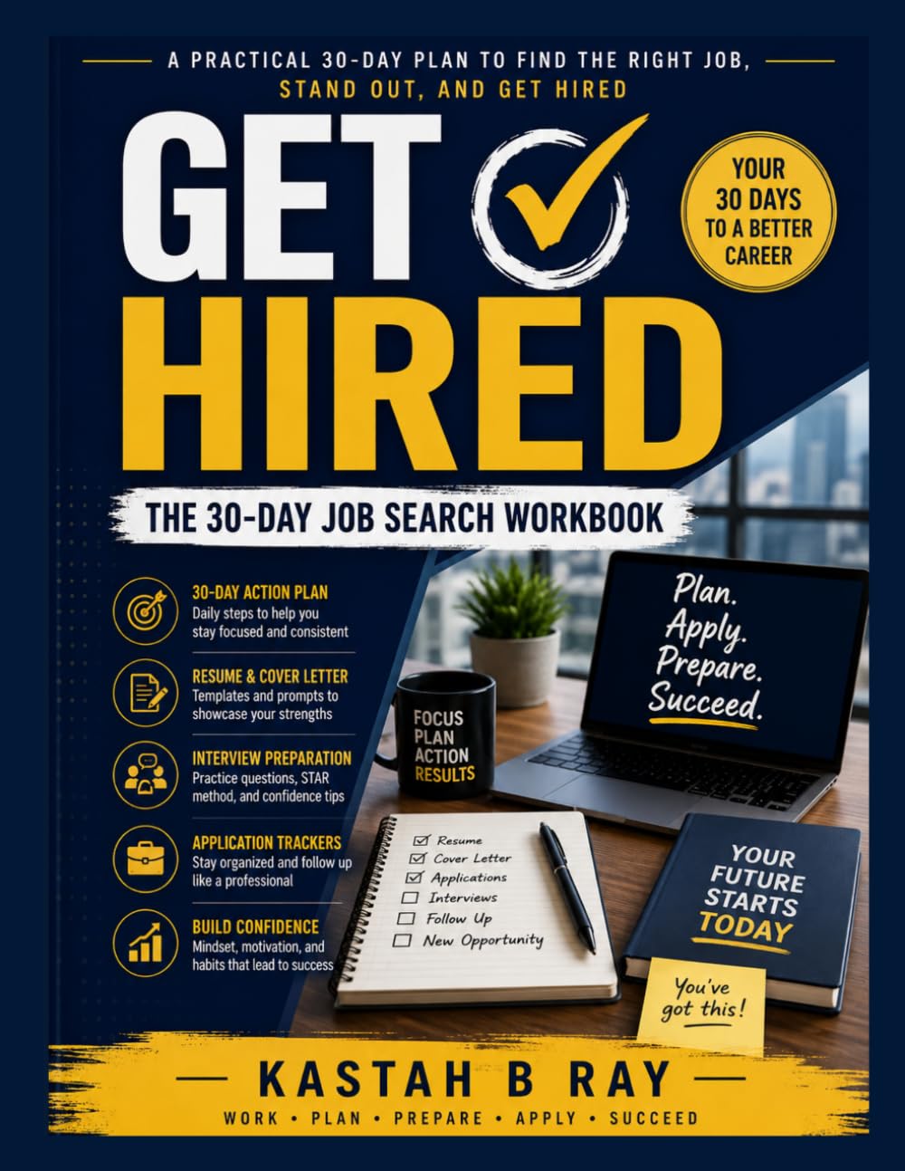 capítulo por capítulo baixar Get Hired: The 30-Day Job Search Workbook: A Practical Daily Planner For Applications, Interviews, Follow-Ups, Goals, and Landing Your Next Job