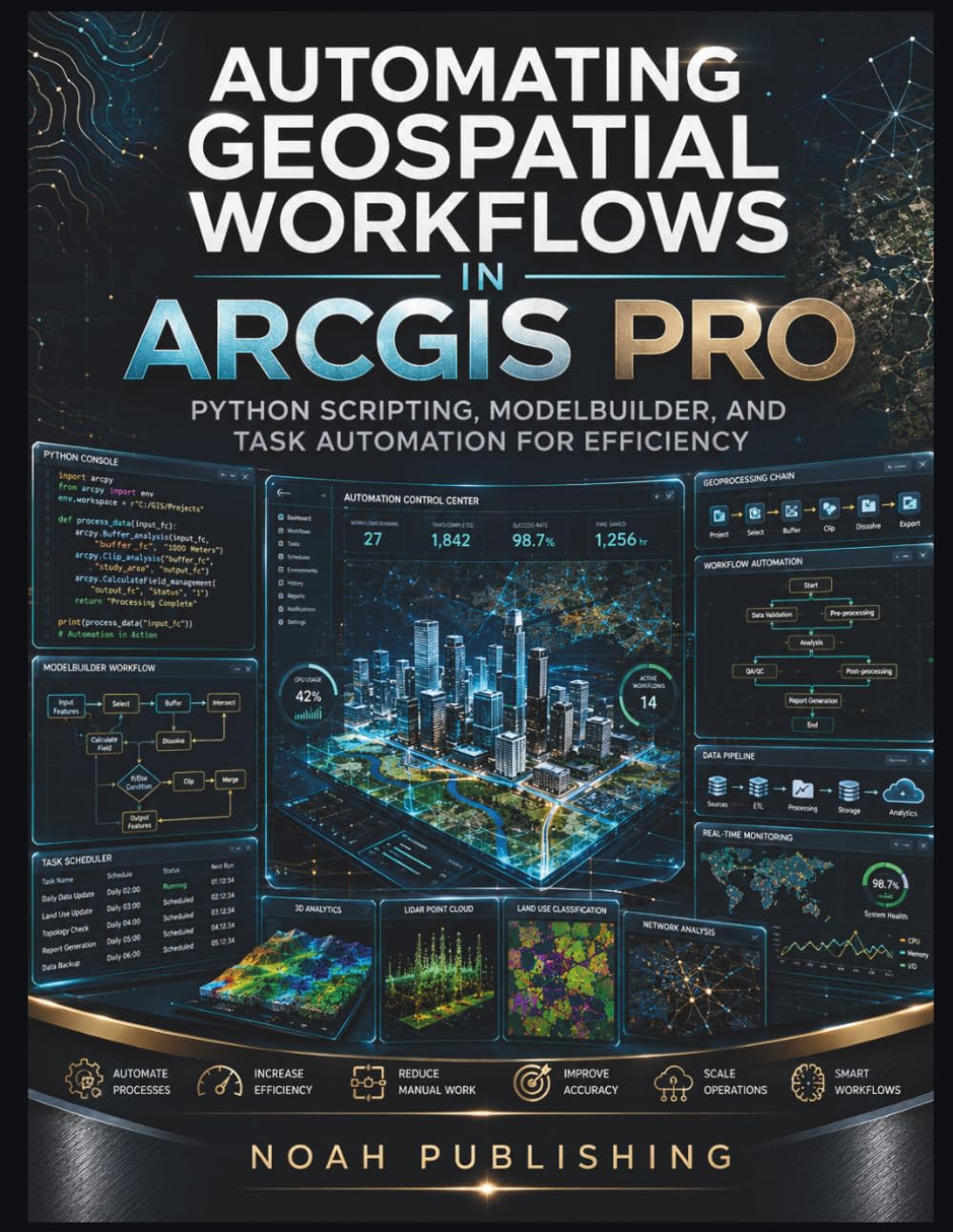 ler totalmente Automating Geospatial Workflows in ArcGIS Pro: Automate Repetitive GIS Tasks with Python, ModelBuilder, Geoprocessing, Batch Workflows, Data... Production, and Reusable Automation Solutions