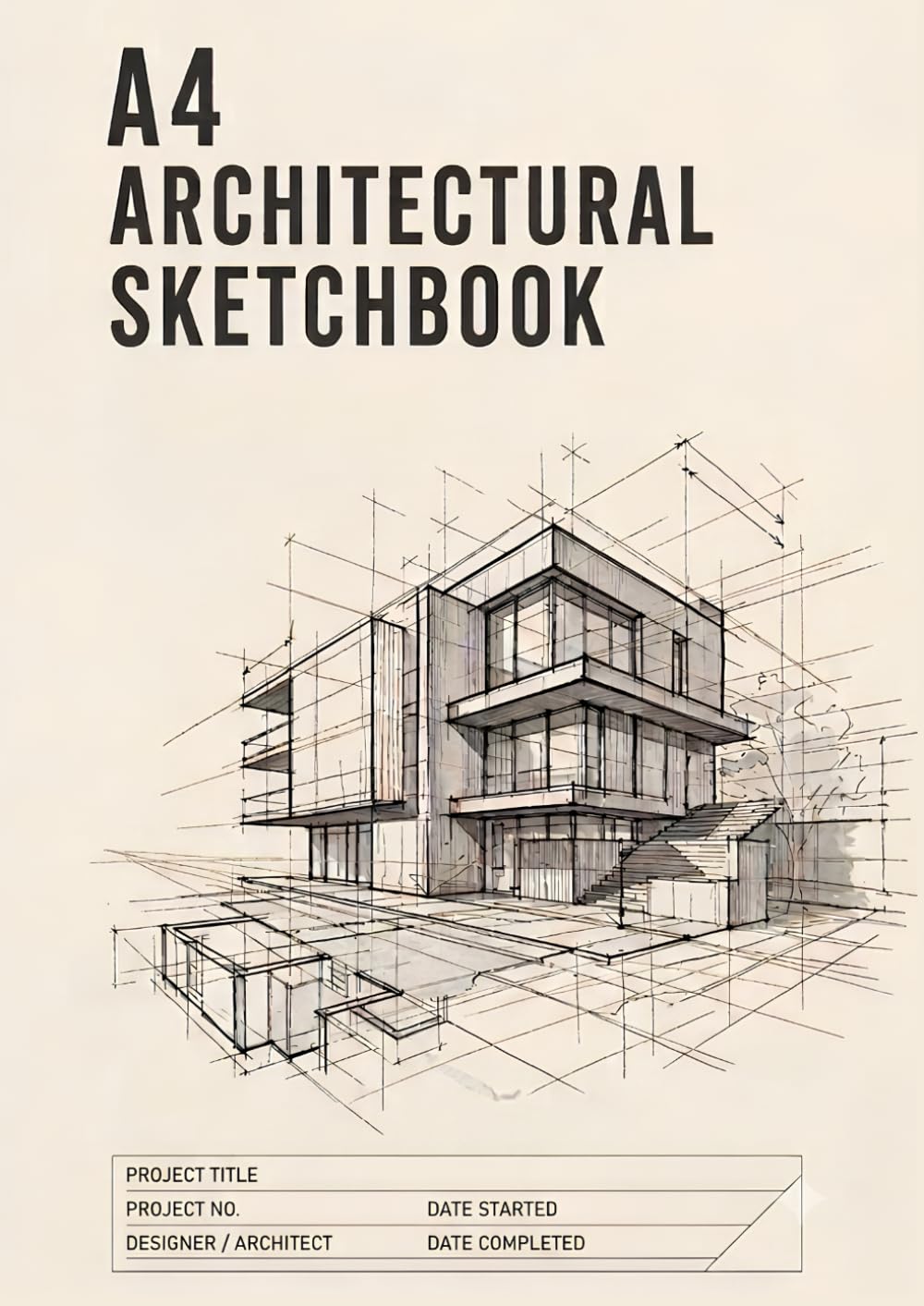 ler totalmente A4 Architectural Sketchbook: Blank Sketchbook for Architects, Engineers and Architecture Students — For Design, Floor Plans and Technical Drawing