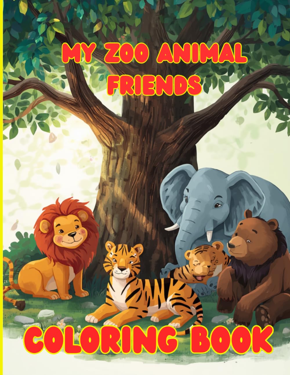 ler totalmente My Zoo Animal Friends coloring book: Aadorable Illustration for your young animal lovers