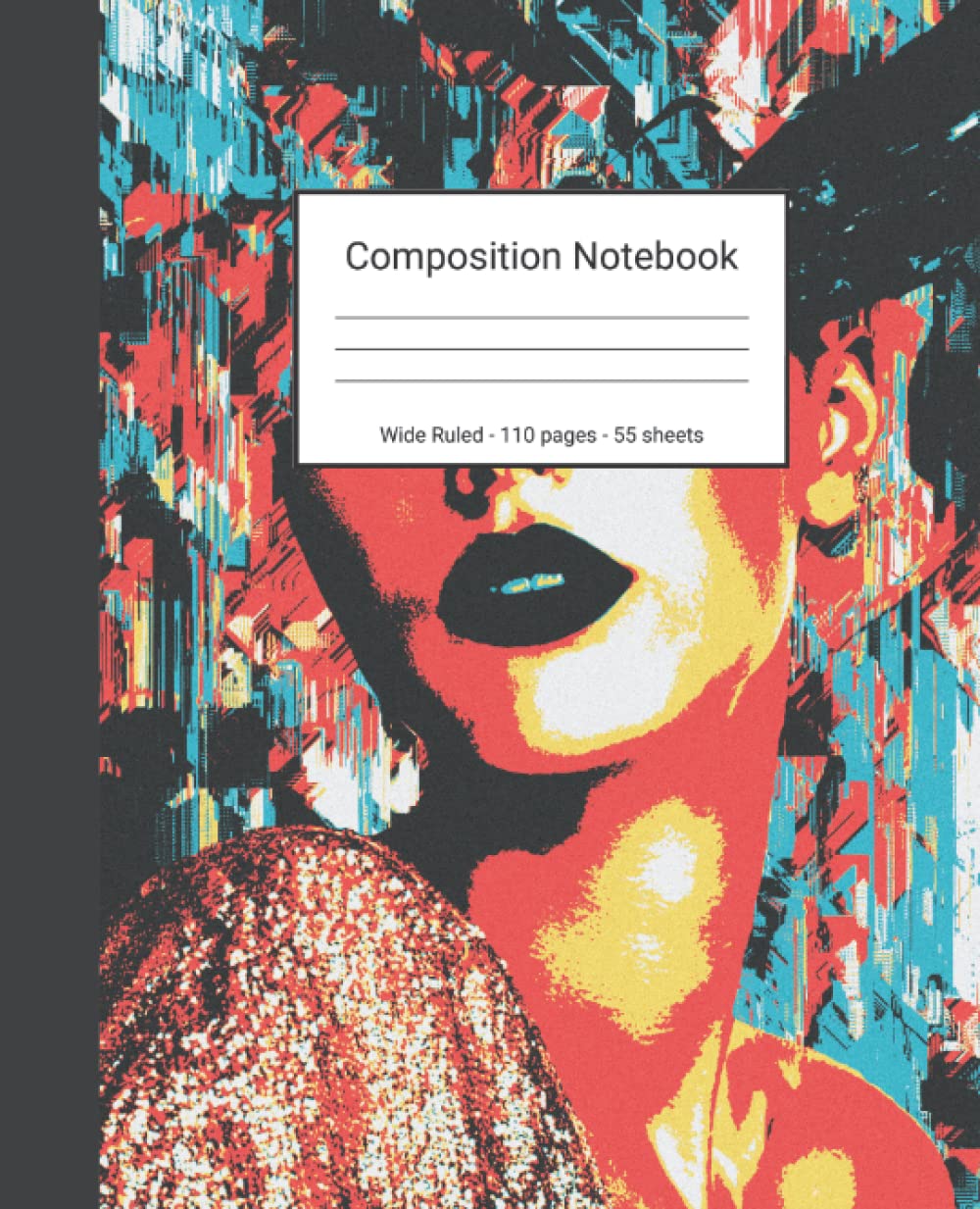 Composition Notebook: Wide Ruled Paper Notebook Journal - Woman in Red and Black - Blank Wide Lined Workbook baixar livro de graça