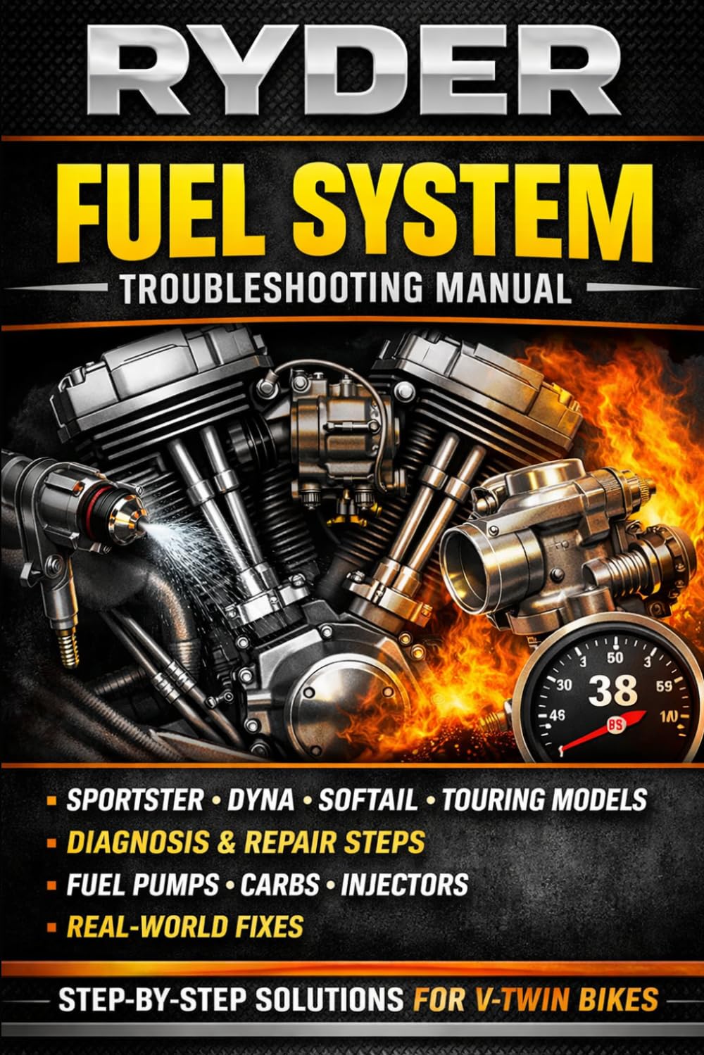 capítulo por capítulo baixar RYDER Fuel System Troubleshooting Manual: Sportster • Dyna • Softail • Touring Models | Step-by-Step Diagnostics, Fuel Delivery Fixes, Carburetor &... Real-World Solutions (RYDER Manual Series)