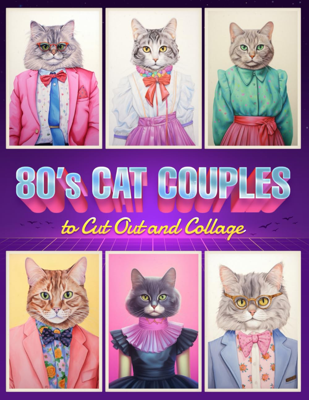 ler totalmente 80's Cat Couples to Cut out & Collage: Ephemera Portrait Illustrations for Junk Journals and Scrapbooks