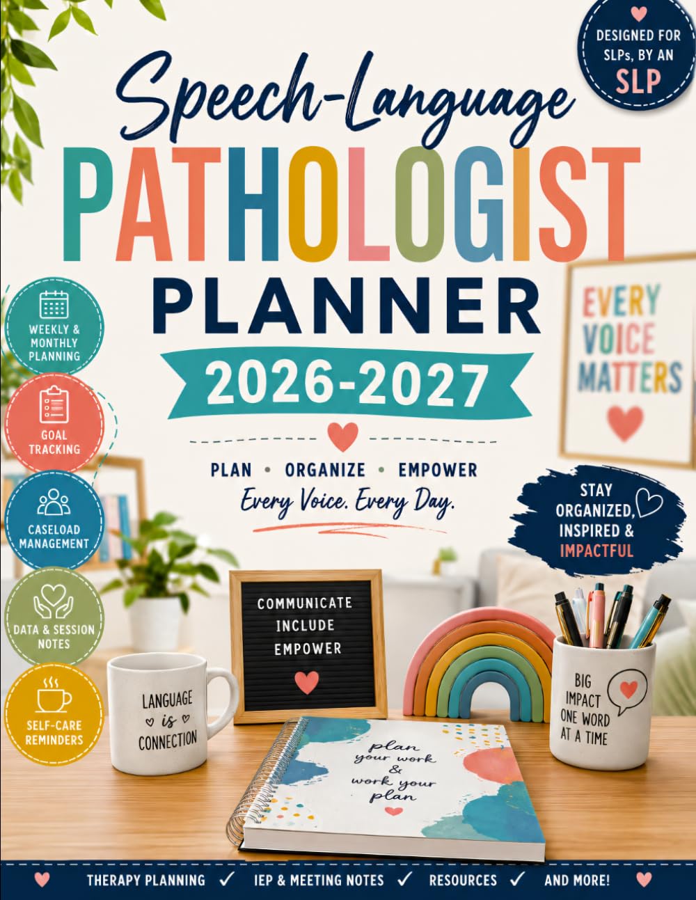 Speech-Language Pathologist Planner 2026-2027: Academic Year Organizer for Communication Evaluations, Therapy Sessions, Goal Progress, AAC Support, and IEP Meetings baixar livro de graça