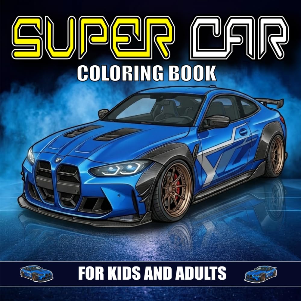 capítulo por capítulo baixar Super Car Coloring Book For Kids & Adults: 40 Amazing Supercar Designs to Color: Illustrations for Kids, Teens & Adults: Relaxing, Fun, and Creative... Sports Car Lover: Perfect Gift for All Ages