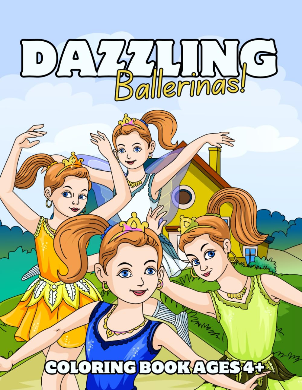 Dazzling Ballerina: Magical Coloring Book for Kids: 30 Hand-Drawn Ballet Scenes | Single-Sided Pages to Prevent Bleed | Perfect for Ages 4 and Up baixar o livro de graça