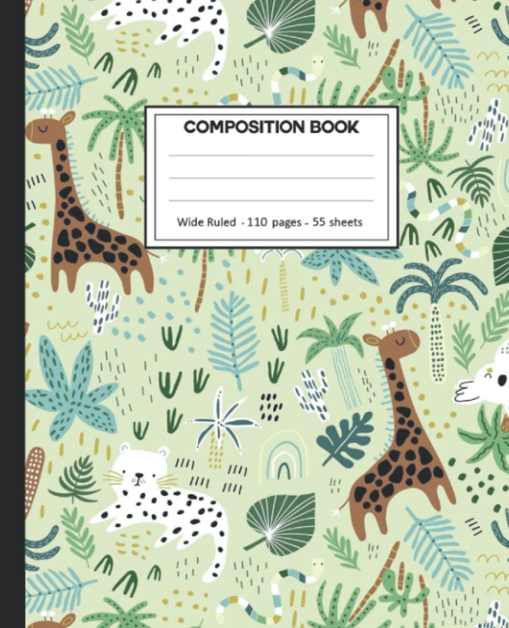 Composition Notebook: College Ruled: 110+ Lined Pages Writing Journal: Giraffe on White. baixar livro de graça