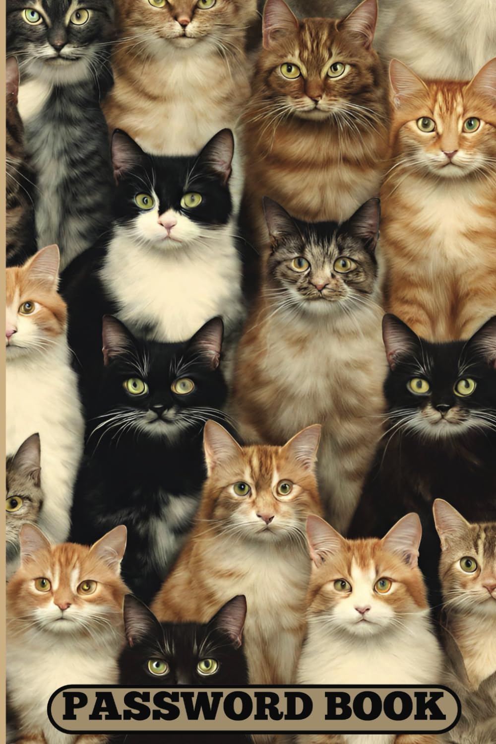 Cats Password, log book, email address, password, website keeper book, discreet, alphabetically organized, internet log book for passwords, 112 pages,... black cats, ginger cats, black and white cats baixar livro de graça
