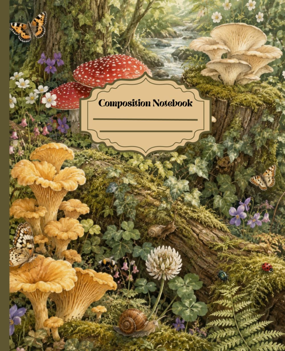 capítulo por capítulo baixar Whimsical Forest Composition Notebook: Nature Notebook Featuring a Woodland Mushroom Scene, 110 pages