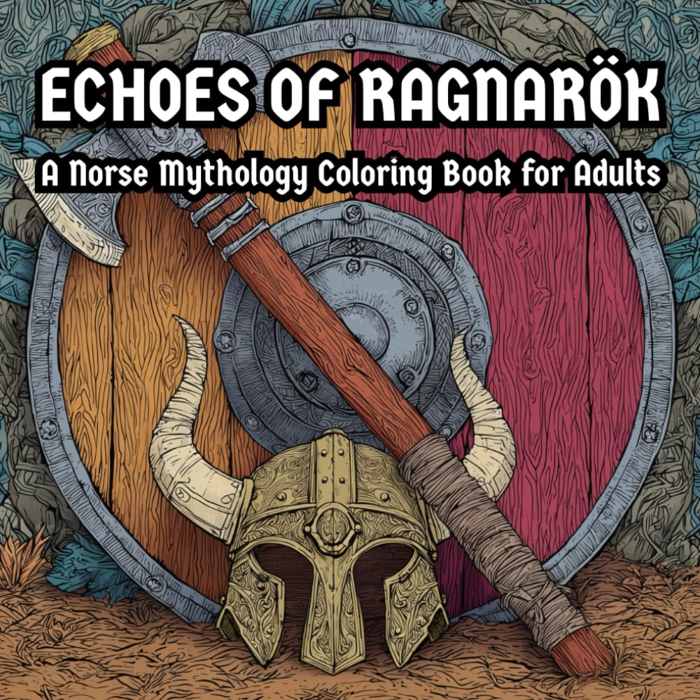 ler totalmente Echoes of Ragnarök: A Norse Mythology Coloring Book for Adults