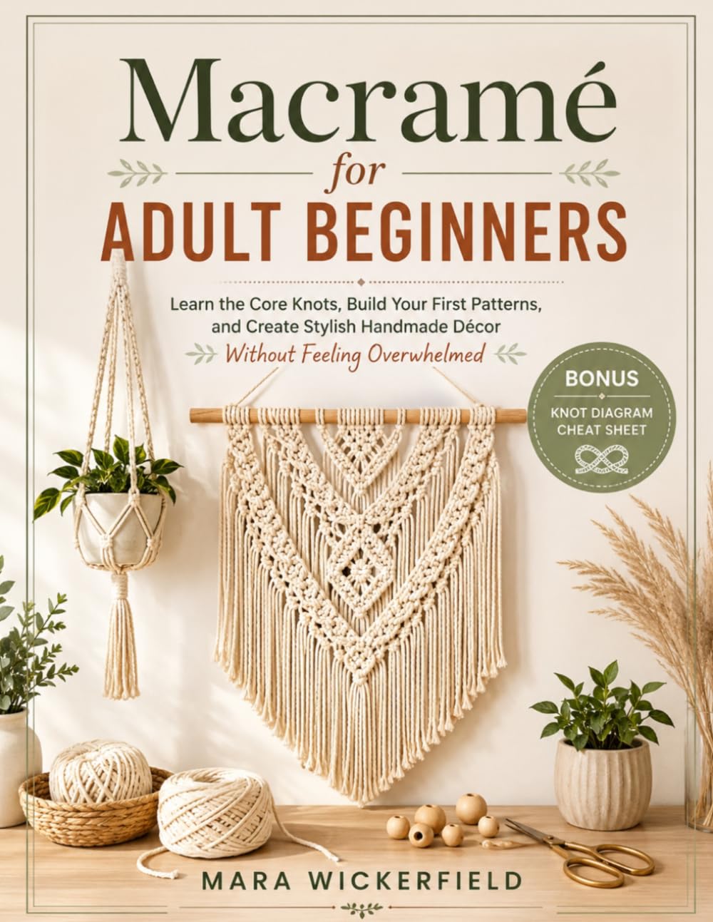capítulo por capítulo baixar Macramé for Adult Beginners: Learn the Core Knots, Build Your First Patterns, and Create Stylish Handmade Décor Without Feeling Overwhelmed