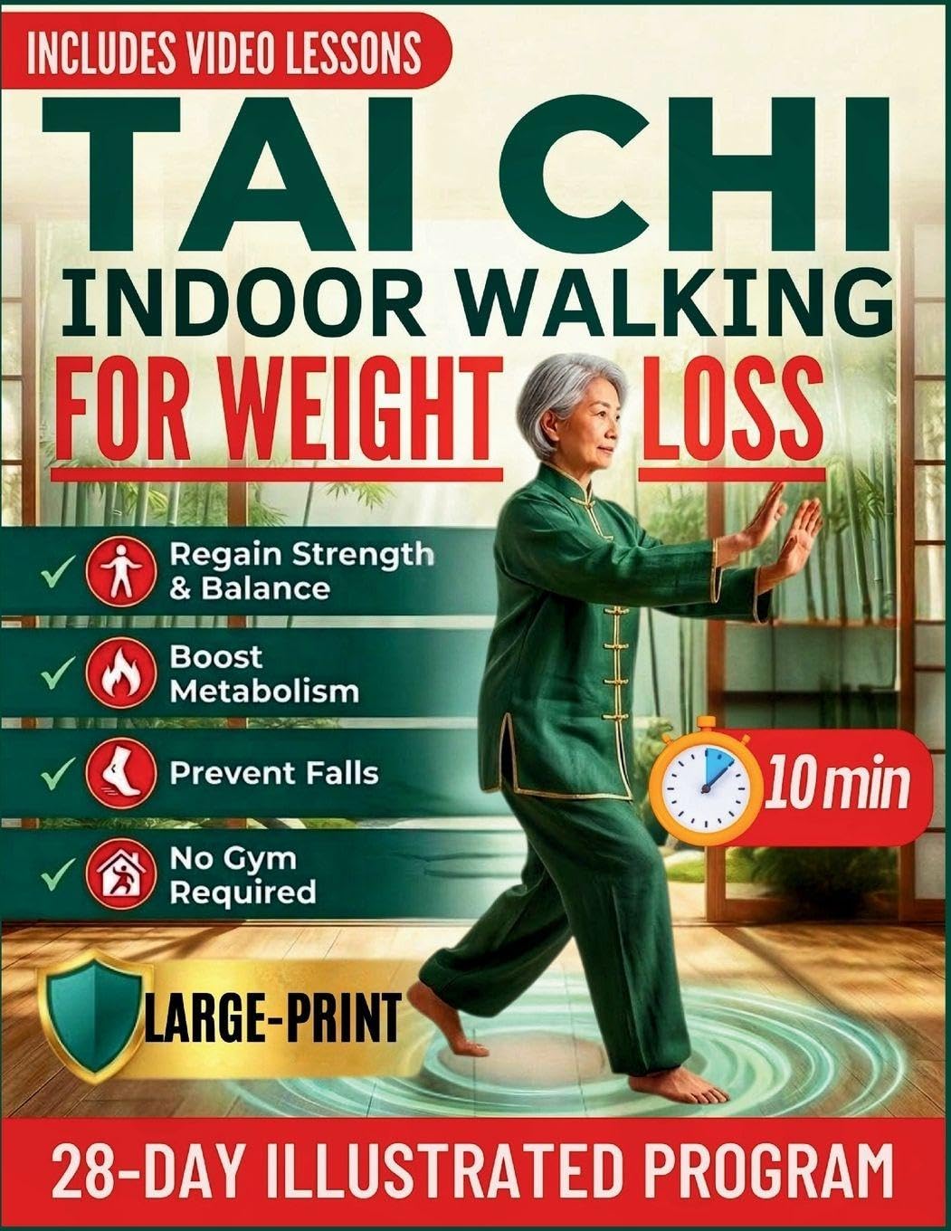 Tai Chi Indoor Walking for Weight Loss: A 28-Day Reshape Program for Seniors to Regain Strength & Balance, Boost Metabolism, and Prevent Falls in Just 10 Minutes a Day -No Gym Required.: 1 baixar livro de graça