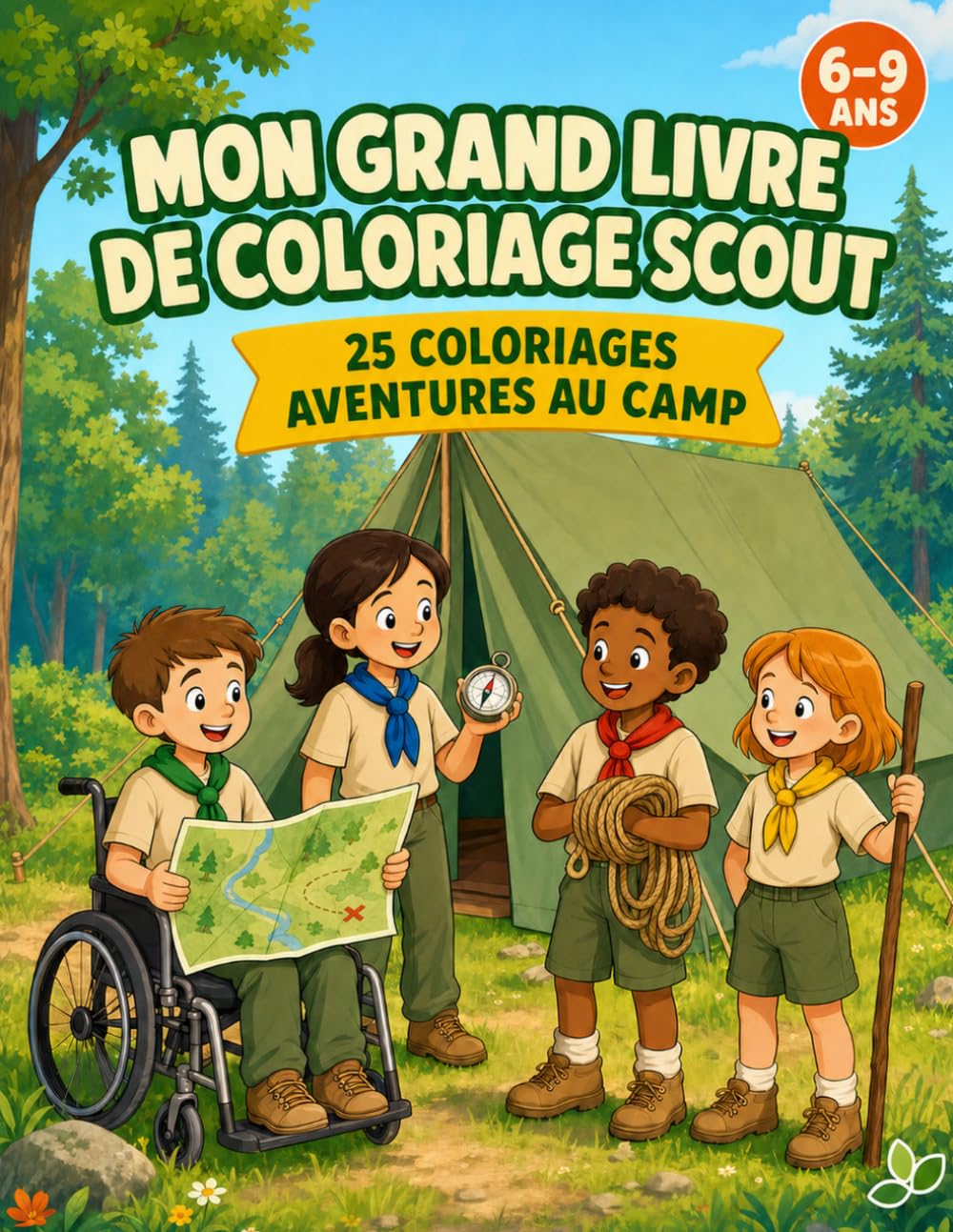 Mon grand livre de coloriage scout: Aventures au camp (French Edition) baixar o livro de graça