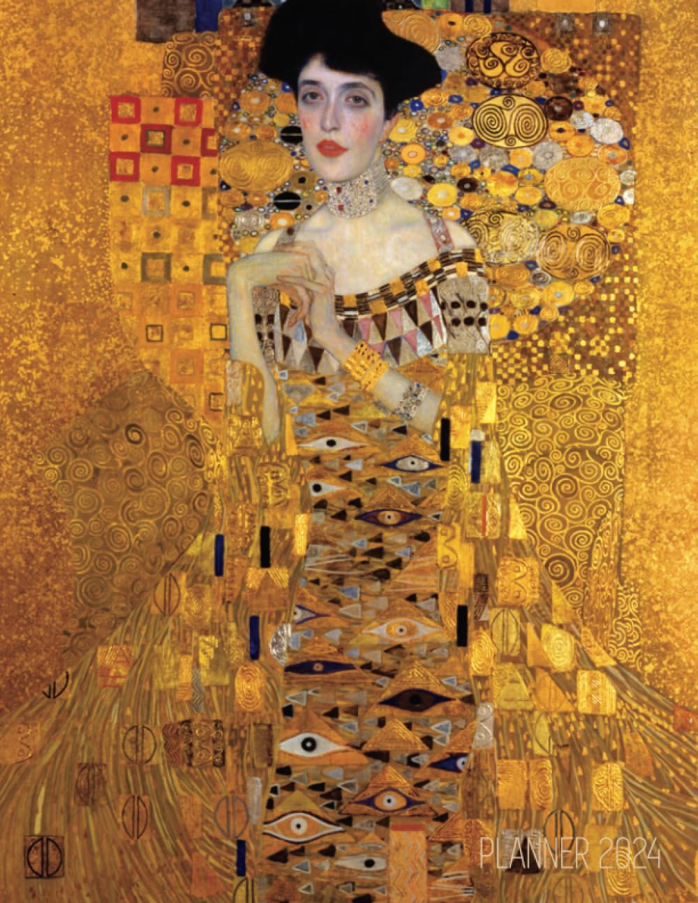 Gustav Klimt Monthly Planner 2024: Portrait of Adele Bloch-Bauer I | Gold Art Nouveau Year Agenda: January–December (12 Months) baixar o livro de graça