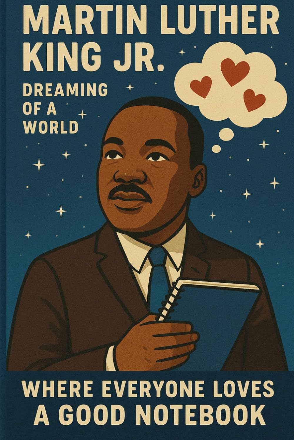 ler totalmente Martin Luther King Jr.: Dreaming of a world where everyone loves a good notebook: Funny Office Notebook, Notebook Journal, Funny Gift, Blank, Office Humor Gift, Joke Gift Man Woman Children