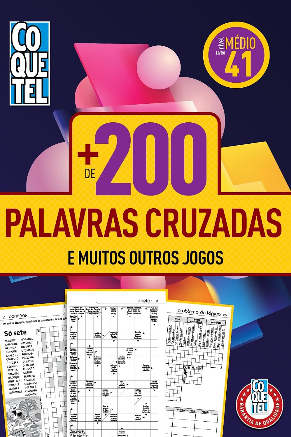 Livro Coquetel Mais de 200 Palavras Cruzadas Médio 41 baixar o livro de graça