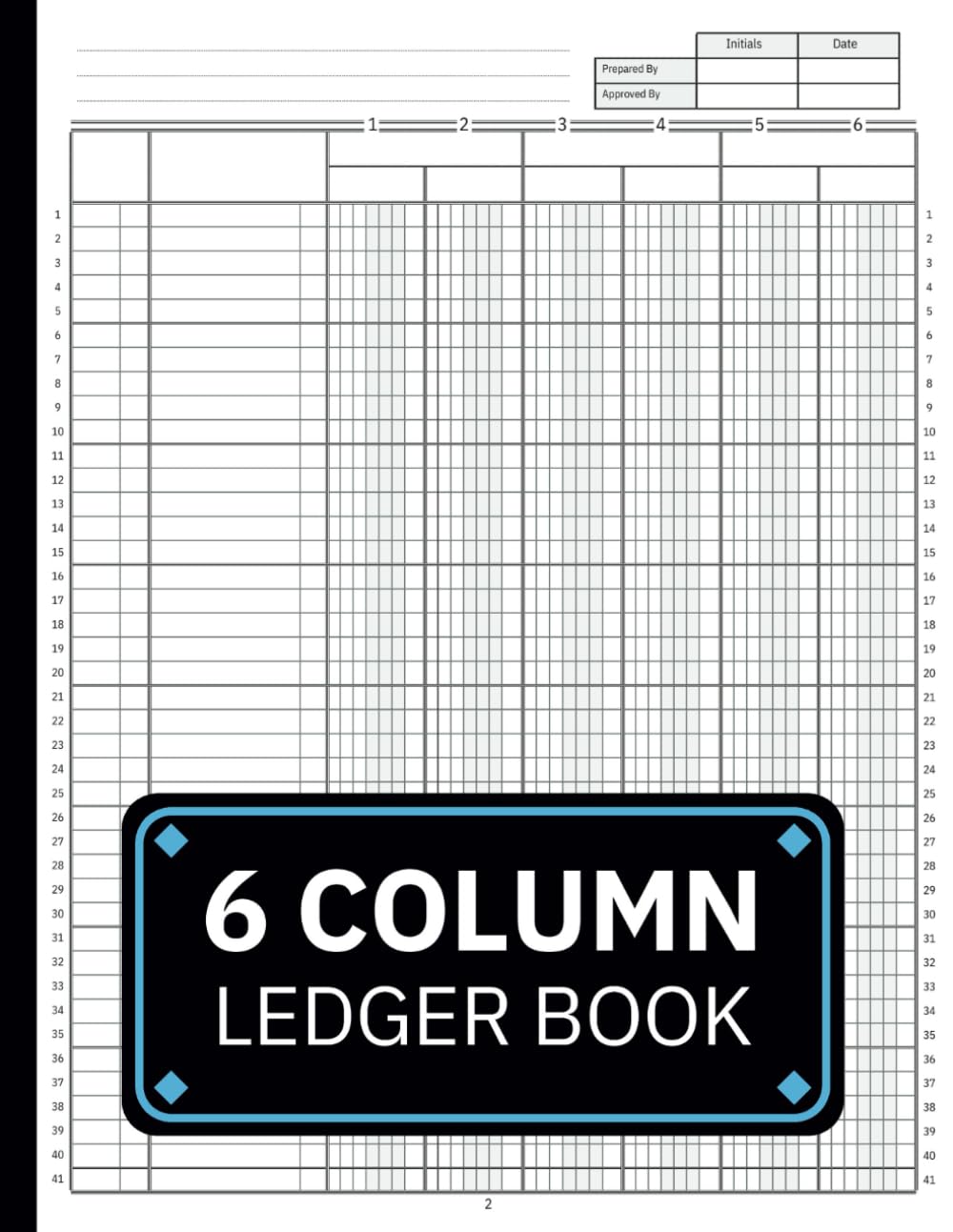 6 Column Ledger Book: Large Accounting Ledger for Small Business, Bookkeeping and Personal Finance baixar livro de graça