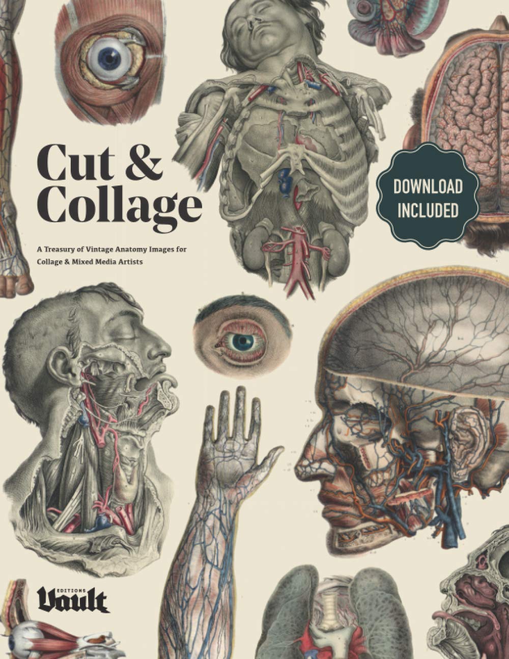 Cut and Collage A Treasury of Vintage Anatomy Images for Collage and Mixed Media Artists baixar livro de graça