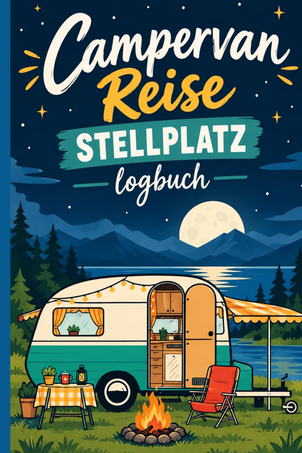 Campervan Reise- & Stellplatzlogbuch: Reisetagebuch & Camping Logbuch für Wohnmobil & Camper – Mit Stellplatz-Planer, Checklisten, Packlisten, Fahrtenbuch und Ausgaben-Tracker (German Edition) baixar livro de graça