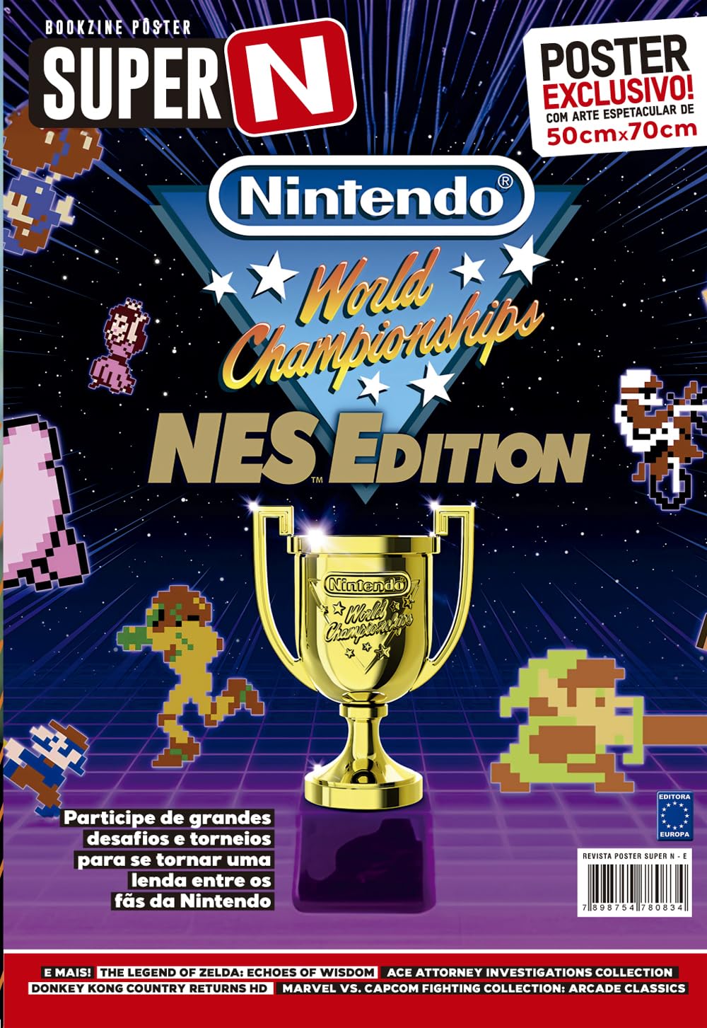 ler totalmente Nintendo World Championship: NES Edition - Superpôster Super N