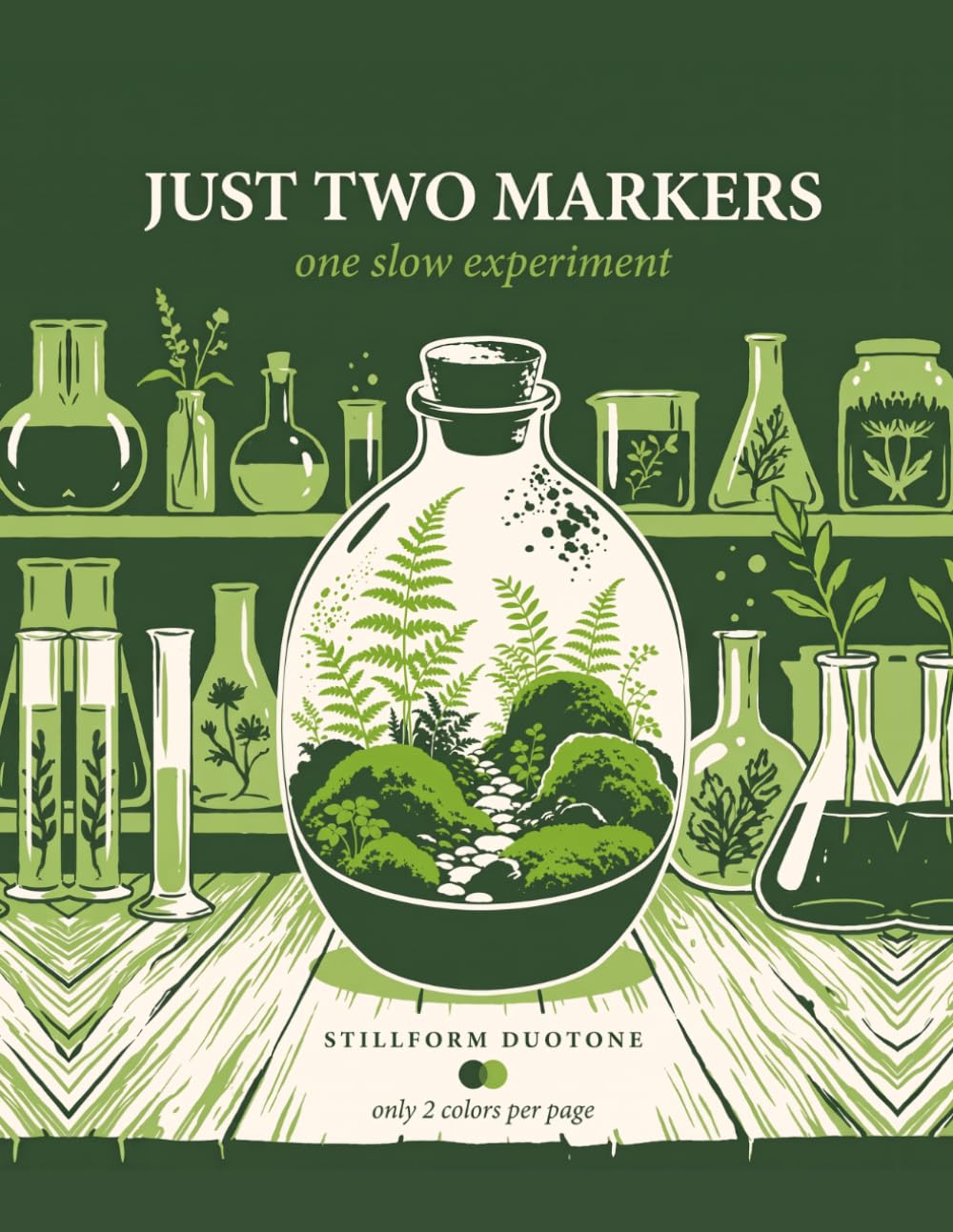 capítulo por capítulo baixar Just Two Markers: One Slow Experiment: A Curious Science Coloring Book for Adults & Teens — 45 Bold and Easy Lab Scenes, Only 2 Markers Needed Per Page